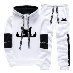 Ensemble sweat à capuche et pantalon en polaire pour homme PARIS, respirant, écologique, chaud pour l'hiver, décontracté, sport, pull-over - Product Image 5