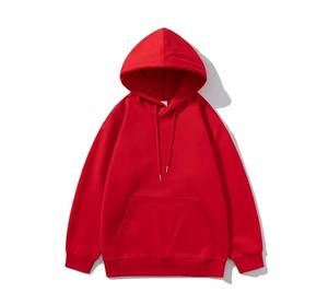 Venta al por mayor de sudaderas con capucha en blanco con logotipo personalizado liso impreso poliéster polar canguro jersey de gran tamaño cuerdas para hombres - Product Image 6