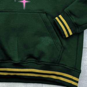 เสื้อสเวตเตอร์สวมหัวผ้าฝ้ายมีฮู้ดโอเวอร์ไซส์ผู้ชาย, เสื้อกันหนาวสวมหัวเปิดไหล่ตกเสื้อฮู้ดปรับแต่งสีได้ปัก - Product Image 4