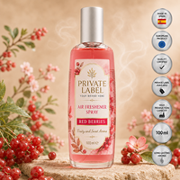 Aromatizante en Aerosol con Aroma a Bayas Rojas de Marca Privada 100ml OEM |   Aromatizante Instantáneo para el Hogar en Aerosol |   España UE