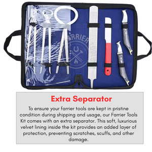 Horse Shoeing Farrier Tools Kit Loop Blade Knife Hoof Nipper <b>Puller</b> Clincher Pain Tester Toeing Knife for Detailed Trimming - Product Image 4