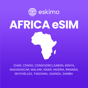 R-AF-03 du lịch đầu tiên trên thế giới dữ liệu di động màu xanh mới hàng đầu Eskimo Du Lịch Châu phi dữ liệu-3GB esim với hiệu lực 2 năm - Product Image 3