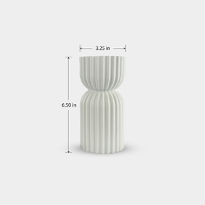 Quemador de Incienso Bakhoor de Metal Blanco Moderno con Diseño Acanalado, Porta Incienso de Lujo con Copa Dorada, Decoración para el Hogar y Uso en el Hogar del Medio Oriente y el Golfo - Product Image 5