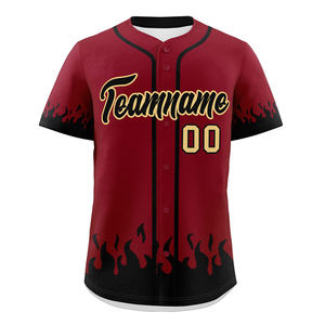 Camiseta de Béisbol para Hombre Adulto, 100% Poliéster, Absorbe la Humedad, Secado Rápido, Nombre y Números del Equipo Personalizables, Diseño Transpirable con Cuello en V - Product Image 4