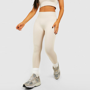 Leggings Deportivos de Cintura Alta para Mujer, Largos hasta el Tobillo, de Spandex/Poliéster, con Logotipo Personalizable, Leggings de Yoga para Verano - Product Image 4