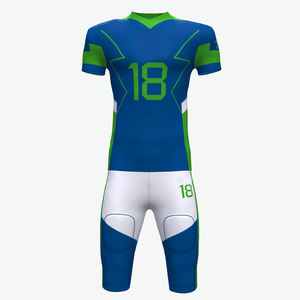 Ropa de fútbol americano para jóvenes, diseño de manga corta, uniforme superior transpirable y saludable, conjunto de gran valor - Product Image 1
