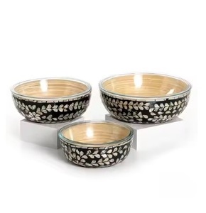 Cuencos para servir con tema de fregona de larga duración y duraderos de alta calidad, cuencos decorativos de madera y nácar ecológicos más vendidos - Product Image 6