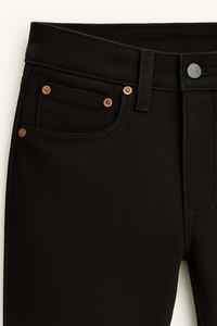 กางเกงยีนส์ผ้าฝ้ายเฮฟวี่เวทสำหรับผู้ชายกางเกงยีนส์ซักแบบยืดได้สำหรับใส่ลำลองป้ายได้ตามต้องการ - Product Image 4