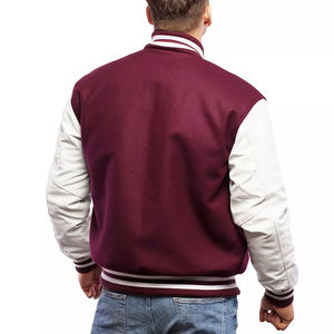Chaqueta de bombardero universitaria de lana de alta calidad personalizable OEM para hombre, ropa de invierno cálida con capucha y cuello levantado con logotipo bordado acolchado - Product Image 6