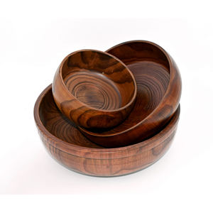 Best Selling <b>Large</b> Acacia <b>Wood</b> Bowl High Quality Eco-Friendly Design for Party & Wedding Food Wholesale Latest Decorative Bowls - Product Image 5