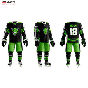ชุดเสื้อเจอร์ซีย์เล่นฮ็อกกี้น้ำแข็งสำหรับผู้ชายและผู้หญิงชุดเสื้อเจอร์ซีย์ออกแบบได้เองใหม่ - Product Image 6