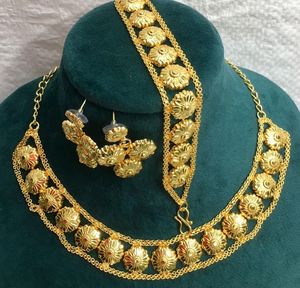 Collar de cobre de inspiración India Estilo Vintage chapado en oro de 24 quilates conjunto de joyería hecha con diamantes de EE. UU. Moda Para Francia Comoras - Product Image 6