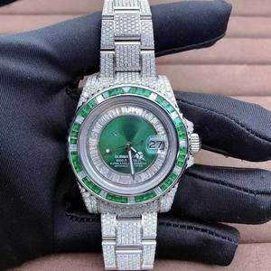 Baguette VVS Moissanite นาฬิกาข้อมือออโตเมติกประดับเพชรแบบอัตโนมัติแนวฮิปฮอปแฟชั่นกลไกแบบญี่ปุ่นสำหรับผู้ชาย - Product Image 2