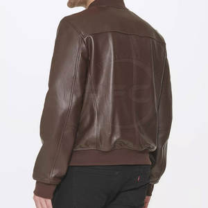 Hot Selling Men <b>Clothing</b> Leather Jacket New Fashion Men Leather Jacket Windproof Leather Jacket - Product Image 4
