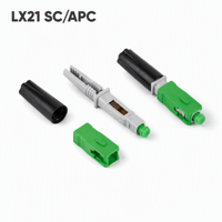 Connecteur rapide à fibre optique SC LX21 monomode pour assemblage sur site, idéal pour l'installation de câbles FTTH et l'utilisation en réseau optique