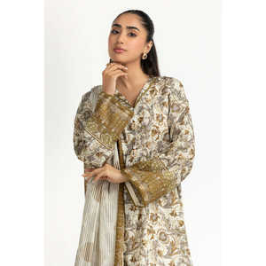 IUSTKSD-2098 Traje Casual de 3 Piezas con Estampado para Jardín, Transpirable - Product Image 1