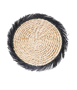 Vintage Style Supplier From Vietnam Hand Woven Natural Water Hyacinth Placemat Round Placemat for Table <b>Decor</b> - Product Image 4