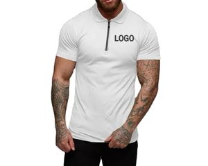 T-shirts personnalisés à logo brodé 3D pour hommes Tissu respirant évacuant la sueur Tenue décontractée quotidienne Fabricant OEM Fournisseur en gros - Product Image 1