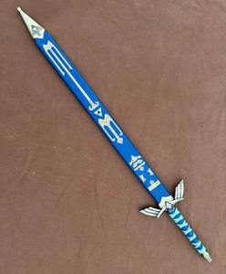 Espada Azul de Acero Inoxidable Personalizable con Mango de Cuero, Táctica, para Exteriores, Camping, Caza, Bricolaje, Uso Industrial OEM - Product Image 3