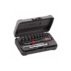 Usag 14-Piece Assortment of <b>Sockets</b> with Hexagonal <b>Sockets</b> in ABS Case for DIY and Professional Use - Product Image 1