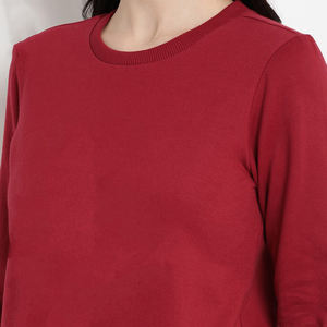 Sweat-shirts longs en polaire pour femmes de haute qualité 2024, avec logo personnalisé sur le devant, respirants, imprimés, prix de gros - Product Image 6