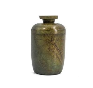 Vase à fleurs en métal doré de luxe, pot à fleurs en laiton artisanal, vase décoratif à finition antique pour centre de table, décoration de salon - Product Image 2