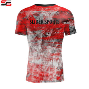 2025/26 Full Sublimation Style Short Sleeve Men's Rash Guard Own Your Own Custom Design Made in Pakistan - Product Image 2
