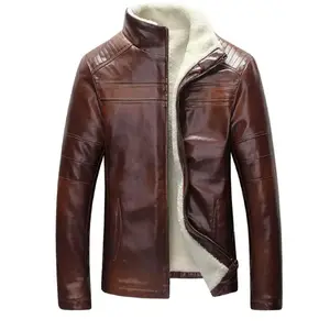 Grosir jaket kulit bulu asli pria 100% kulit sapi asli asli dengan desain terbaru penjualan laris kulit bulu asli