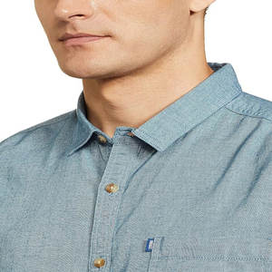 Chemise décontractée pour homme en coton biologique respirant anti-froissement à manches longues, col rabattu, activités de plein air, chasse, formelle - Product Image 2