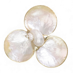 Assiette à caviar artisanale en nacre pour servir le caviar et la mise en scène de table de luxe en provenance du Vietnam - Product Image 2