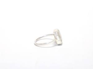 Solid 925 Sterling Silver <b>Crystal</b> Quartz Gemstone <b>Ring</b> Customized Dainty <b>Ring</b> Wholesale Silver Jewelry Handmade Quartz <b>Rings</b> - Product Image 4