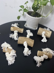 Hond Kauwen Speelgoed/Koffie Hout Kauwen Met Touw, kokos Touw 100% Natuurlijke-Beste Hond Speelgoed-Fabrikant Uit Vietnam - Product Image 4