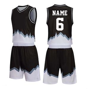 Nouveau design respirant uniformes de basket-ball évacuant l'humidité haute qualité bas quantité minimale de commande en vrac imprimé Jersey ensemble unisexe - Product Image 6