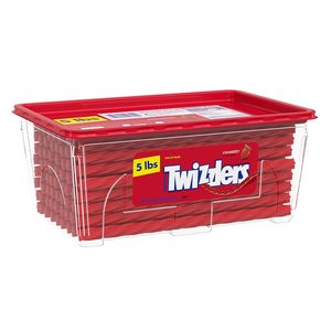 TWIZZLERS Twists, bonbons à la saveur de fraise, style réglisse, bonbons à mâcher pour les fêtes, pot de 5 lb - Product Image 6