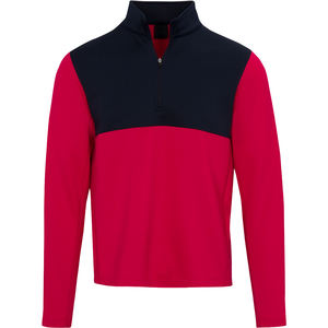 La conception la plus populaire 1/4 Zip Patchwork Casual Wear conçu sur mesure hommes pull Golf Full Sleve sweat pour hommes - Product Image 5