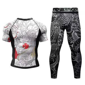 Camiseta Deportiva Negra Comprimida para Hombre, Estilo No Gi, para Entrenamiento, Conjunto de Protección, Rashguards Lisos para Mujer, Venta al por Mayor - Product Image 6
