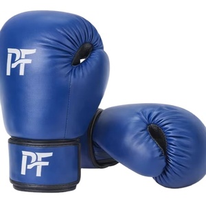 Guantes de Boxeo Profesionales con Logotipo Personalizado, Transpirables, de Cuero PU, con Cierre de Gancho y Bucle, para Entrenamiento y Sparring, MMA, Muay Thai - Product Image 1