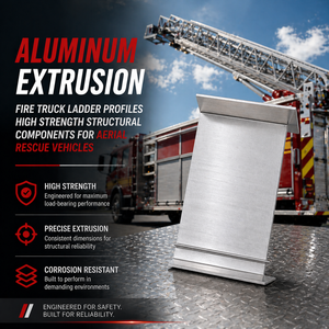 Aluminum Extrusion Fire Truck <b>Ladder</b> Profiles High Strength Structural Components for Aerial Rescue Vehicles - Product Image 2