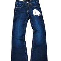 Jeans de Mezclilla Tejida Lavada Personalizados de Msn para Hombre, Corte Regular, Pierna Recta, Estilo Casual, Tendencia Urbana, Retro, Diseño Sólido, para Fiestas, Invierno y Otoño