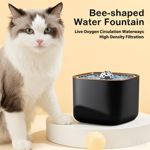 <span class=keywords><strong>Fontaine</strong></span> à eau pour chat 3L 101oz en plastique avec filtration automatique, eau circulante, distributeur d'eau pour animaux de compagnie, filtre pour chiens - Product Image 5