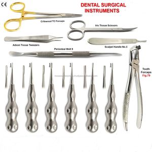 ชุดเครื่องมือดึงรากฟันแบบครบชุดคีมดึงสแตนเลสชุดอุปกรณ์ผ่าตัดทางทันตกรรมแบบครบวงจร - Product Image 5