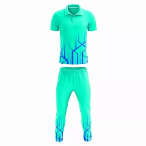 Wholesale Custom Cricket Uniforms 100% Polyester Breathable Quick Dry Regular Fit Short Sleeve Jerseys & Trousers for Men - Product Image 4