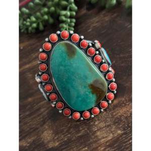 Kevin Billah Fashion <b>Cuff</b> <b>Bracelet</b> Multi-Strone & Sterling <b>Silver</b> Cluster Design - Product Image 4