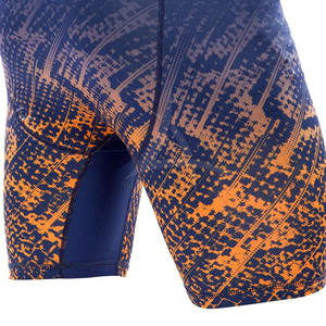 กางเกงขาสั้นรัดกล้ามเนื้อสำหรับผู้ชายกางเกงขาสั้นผ้าสแปนเด็กซ์/ โพลีเอสเตอร์เอวยางยืดแห้งเร็วสีพื้น - Product Image 6