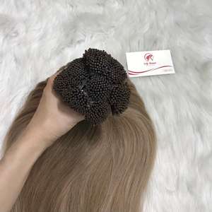 Vente en gros de cheveux humains bruts raides naturels dans la trame haiI-tip Extension de cheveux de haute qualité, grand stock de 100% cheveux bruts vietnamiens - Product Image 1