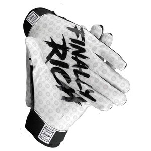 Gants de football américain entièrement personnalisables fabriqués au Pakistan Gants de préhension de qualité professionnelle de qualité supérieure Logo personnalisé pour les joueurs - Product Image 2