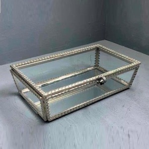 Artisan Design Decorative Jewelry <b>Box</b> Organizer Storage with Silver Finish Model B285 - Product Image 5