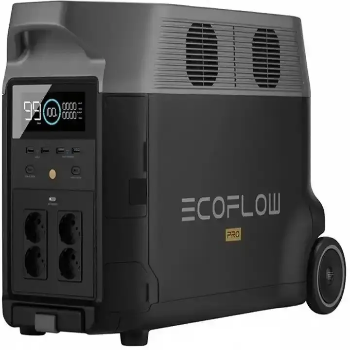 Tamamen monte edilmiş Eco FlowsDELTA Pro + 400W GÜNEŞ PANELI-DELTAPro-400W-US taşınabilir güç istasyonları