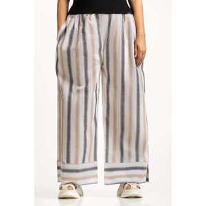 Pantalones de Vestir Casuales para Mujer, Corte Regular WM-TRC-SS25-069, Transpirables, Ligeros, Diseño de Pierna Ancha, Técnica Antiarrugas, Cintura Media, para Oficina - Product Image 3