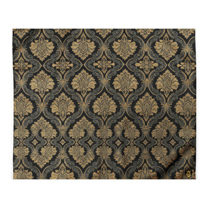 Housse de couette Legacy Luxe Baroque Noir, simple, double, king size, jacquard brodé, microfibre de polyester de qualité supérieure, lavable en machine - Product Image 3